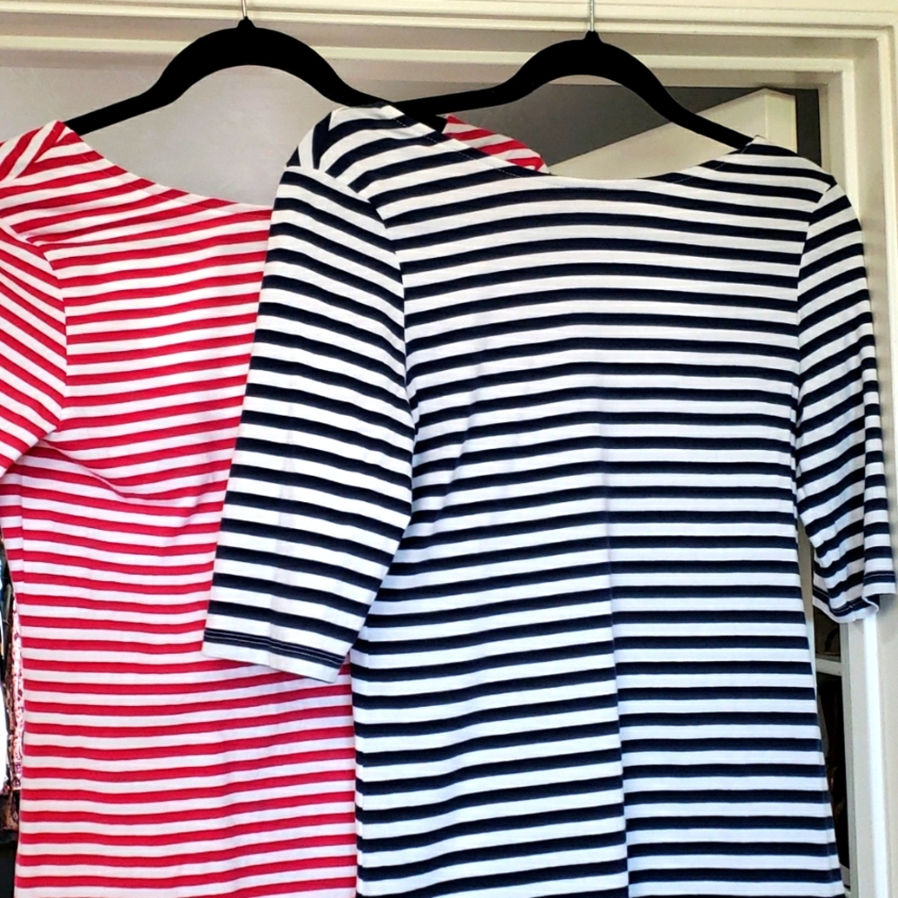 UCOB Pair of Striped Blouses
